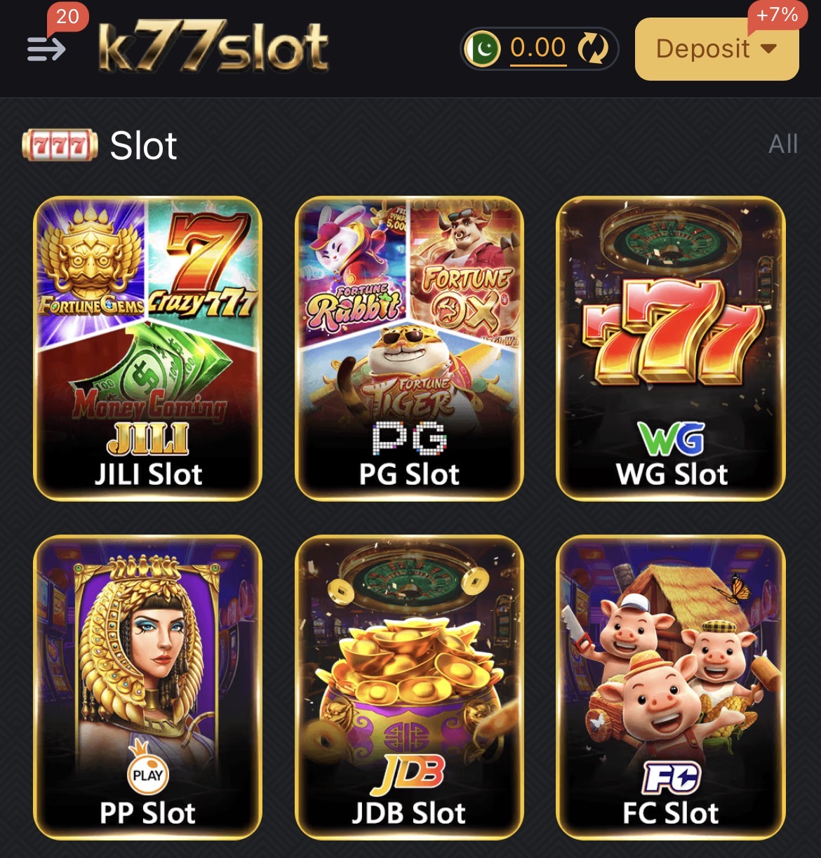 Supporting image for the K77 Slot guide
